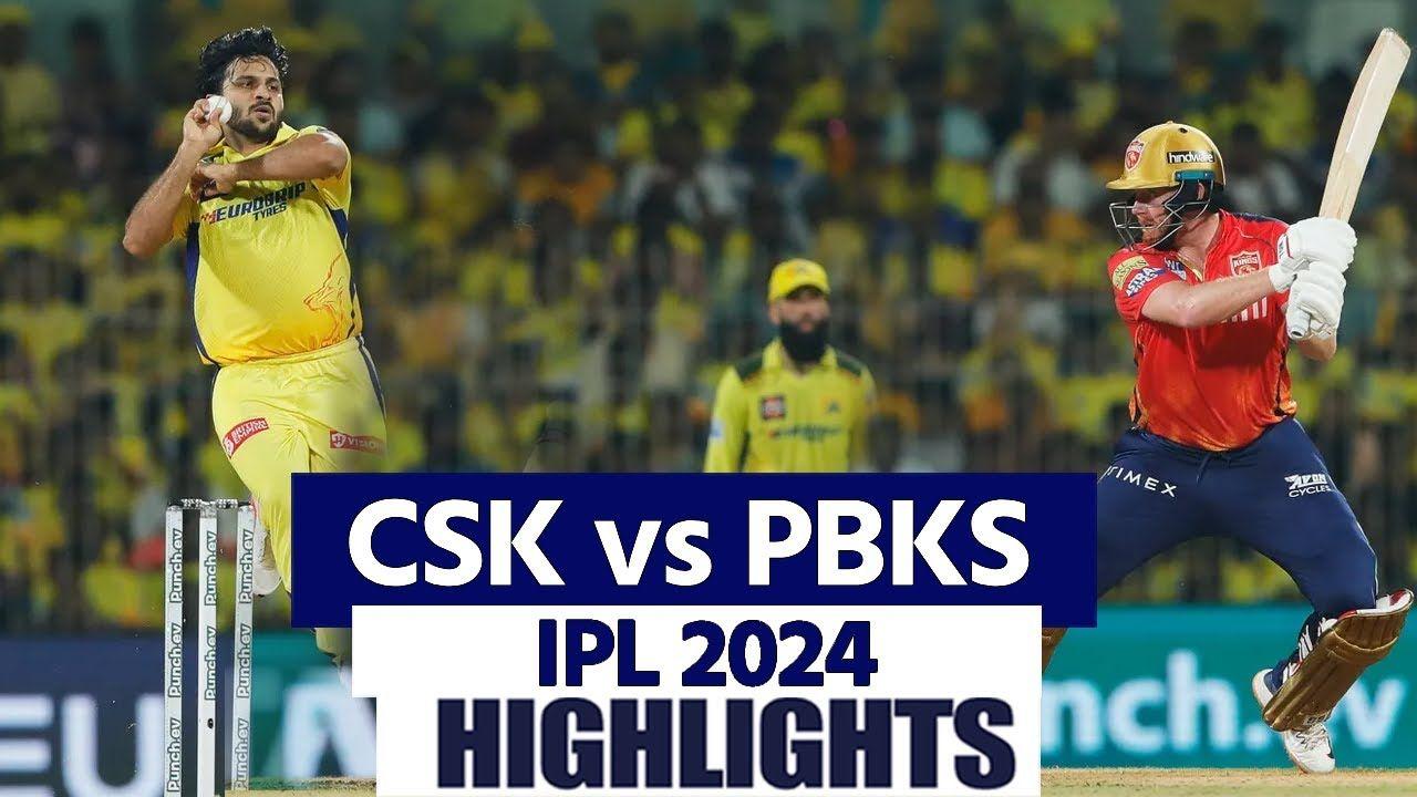 CSK vs PBKS IPL 2024 Highlights